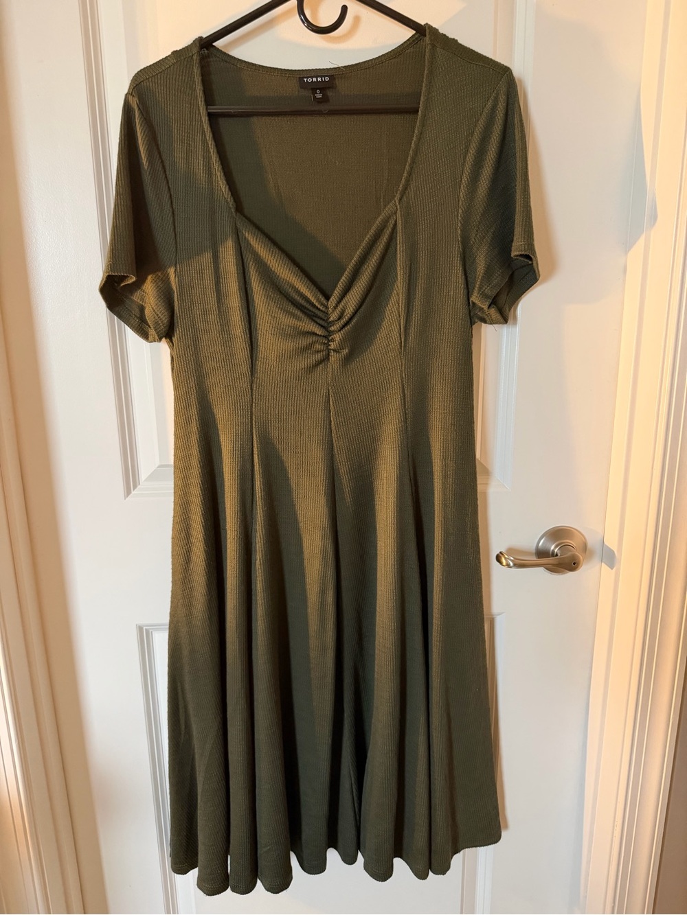 Torrid Olive Green Short Sleeve Dress